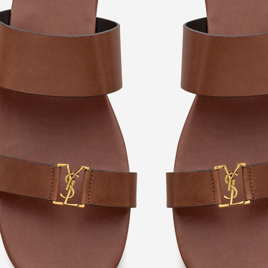 Leather Sandals Babylone Brown