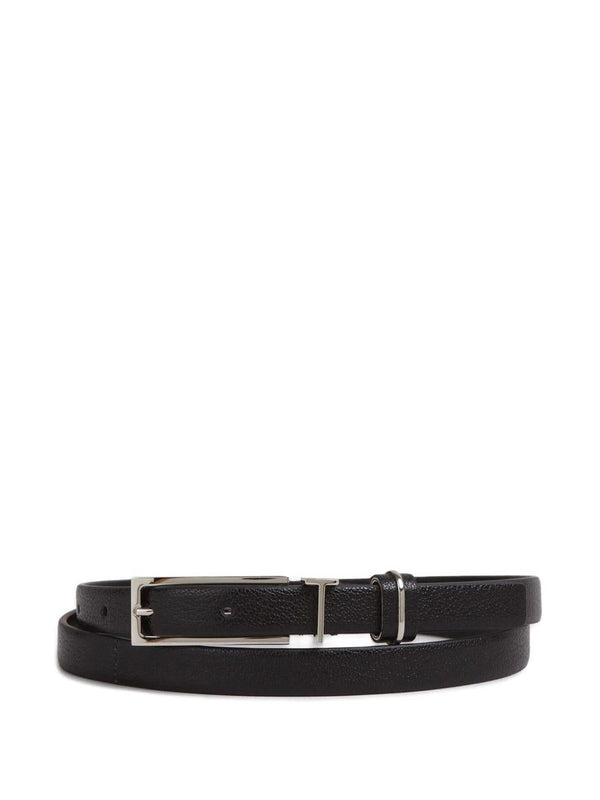 Belt T Loop Black Leather Goat