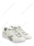 Leather Sneakers With Greek Motif White Trainers