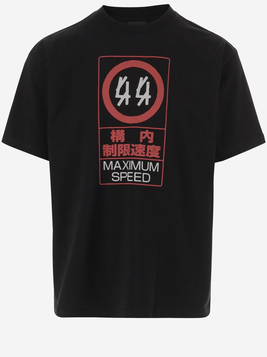 Printed Cotton T-Shirt Black T-shirts