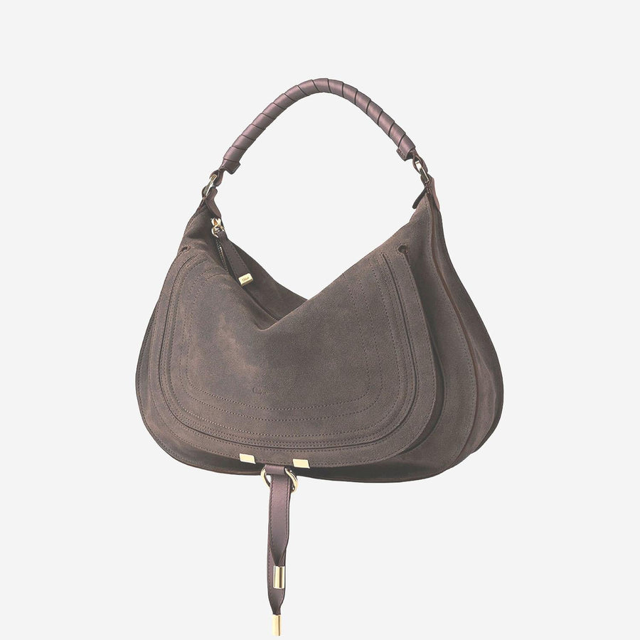 Suede Shoulder Bag Beige