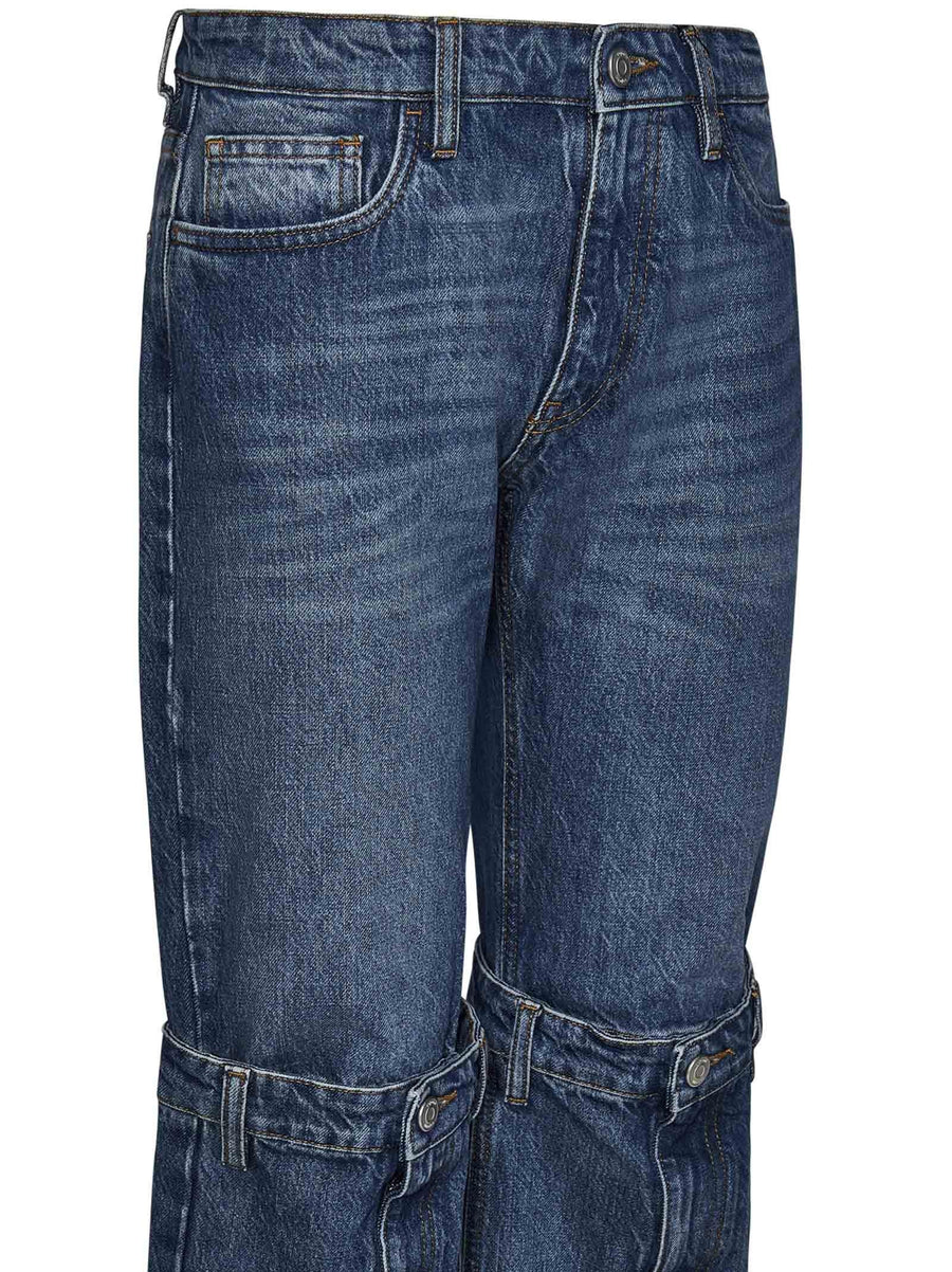 Jeans Open Knee Blue
