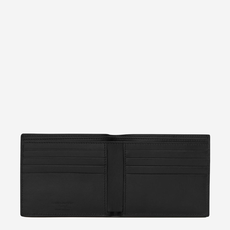 Leather Wallet With Logo Black & Cardholders
