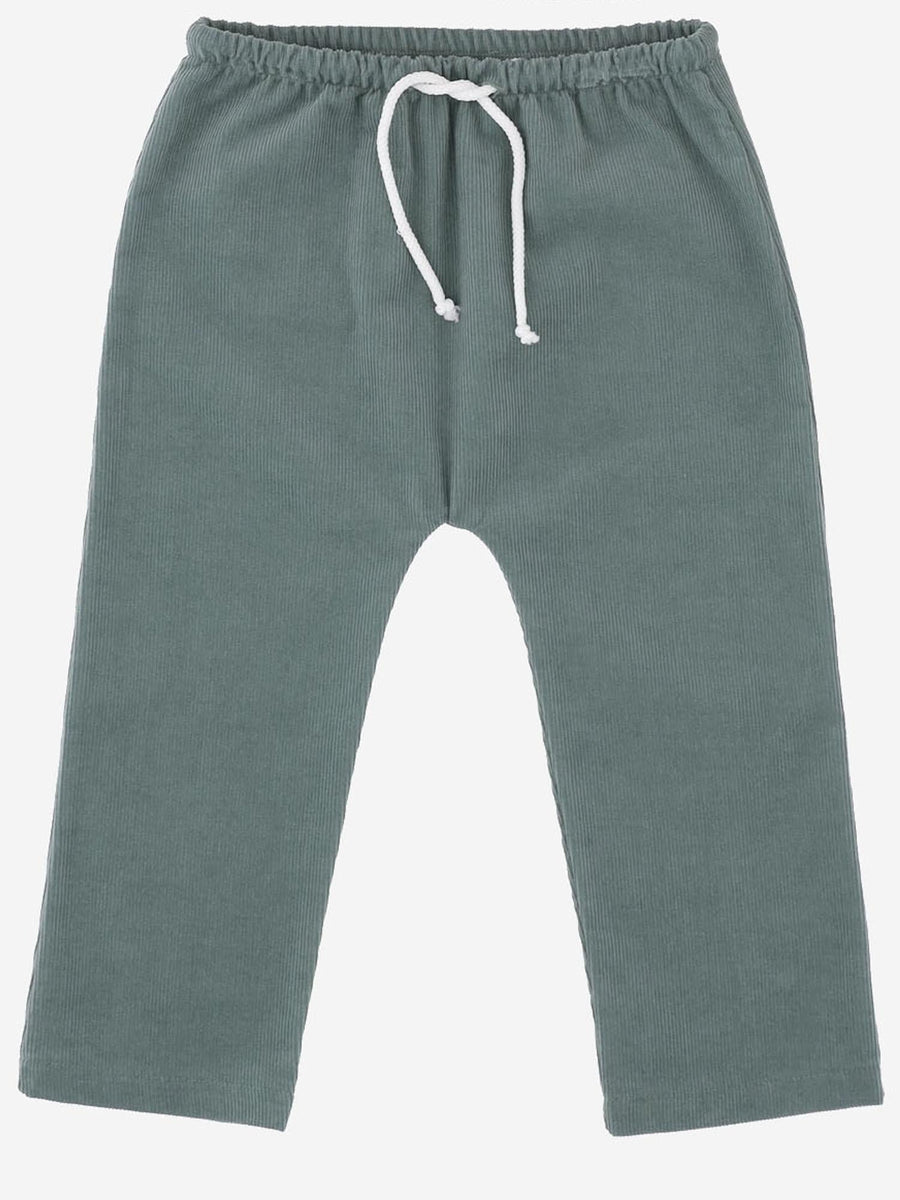 Trousers Ribbed Cotton Green