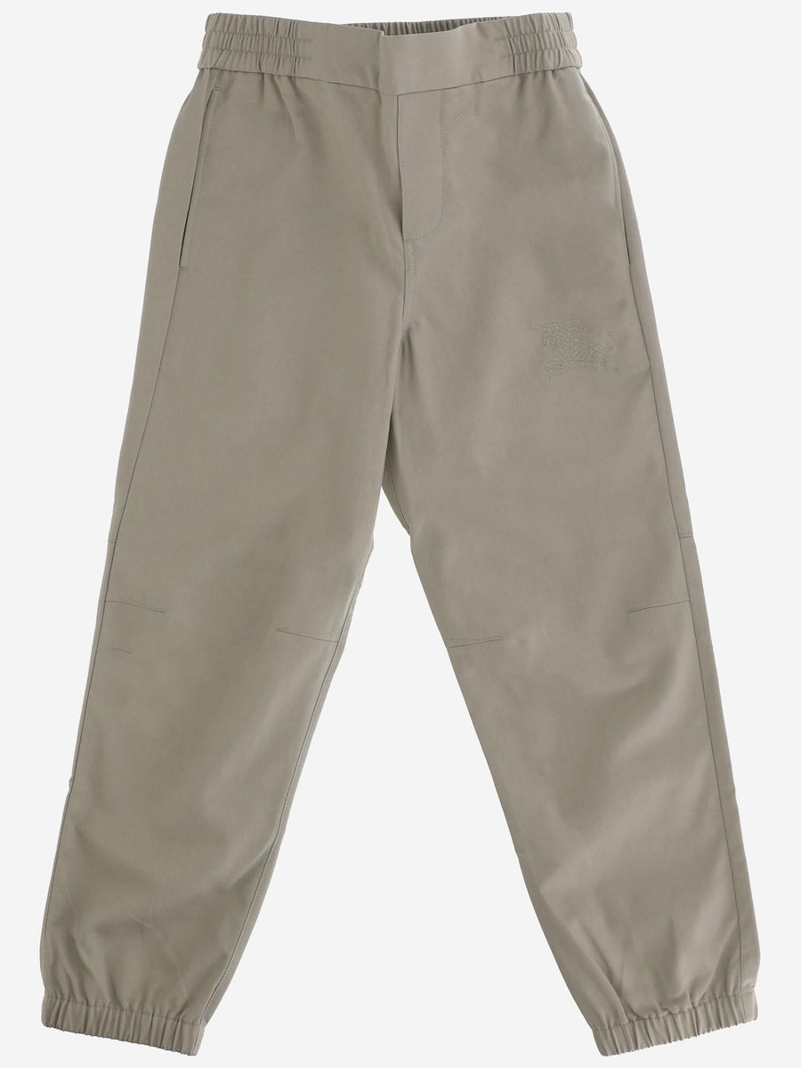 Cotton Blend Pants For Kids Grey Lyocell Trousers