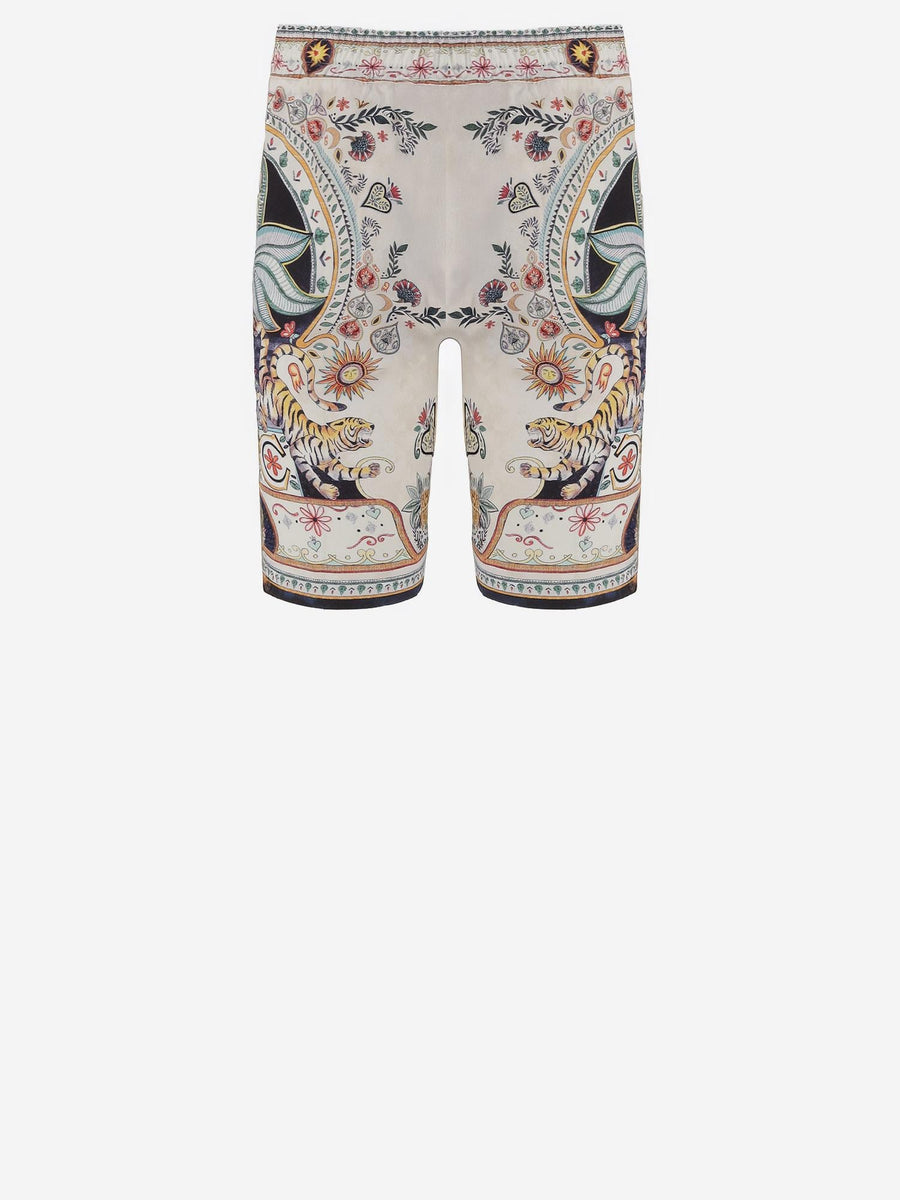 Shorts Printed Viscose Multicolour