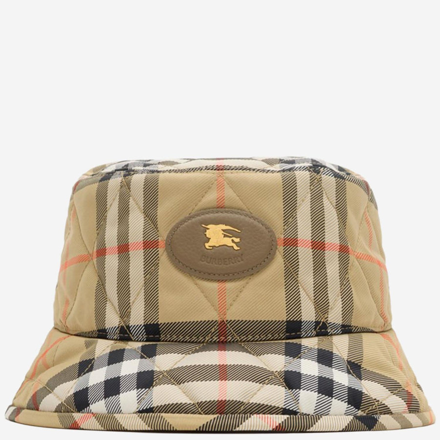 Bucket Hat Horseshoe-Quilted Multicolour Polyamide