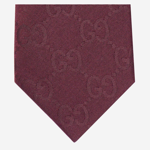 Cotton And Silk Tie Burgundy Ties & Bow