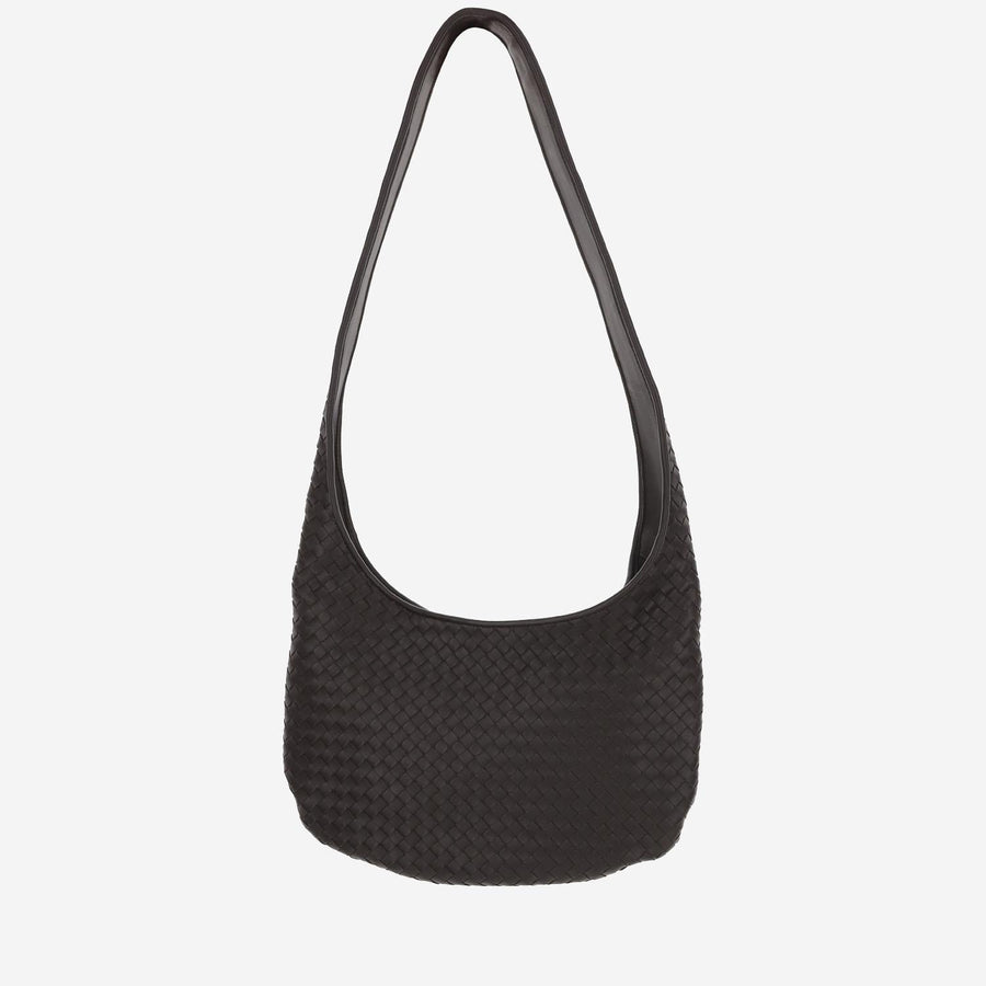 Leather Crossbody Bag Dark Brown Shoulder