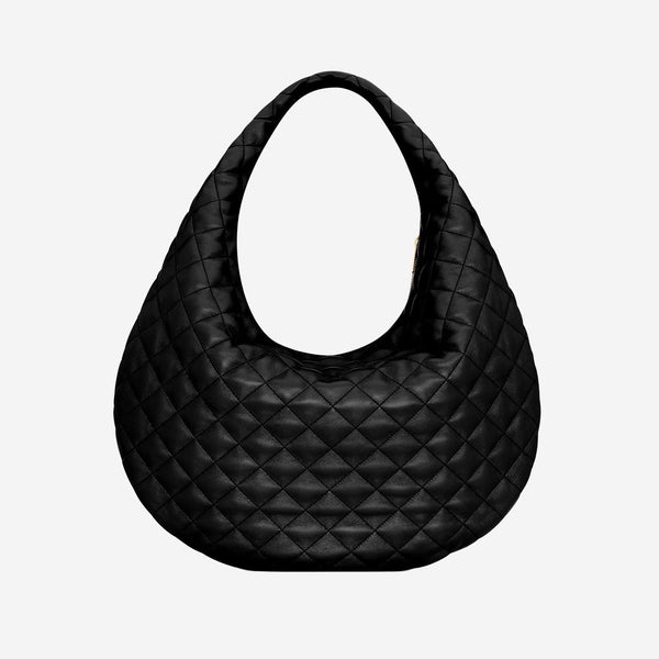 Icare Hobo Bag Quilted Nappa Leather Black Shoulder
