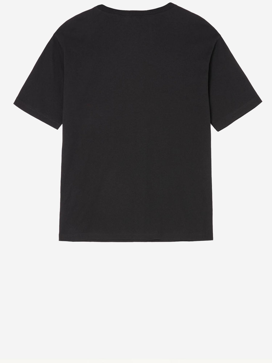 Cotton T-Shirt With Logo Black T-shirts