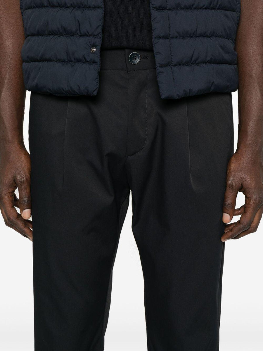 Mens Trousers Blue Polyester