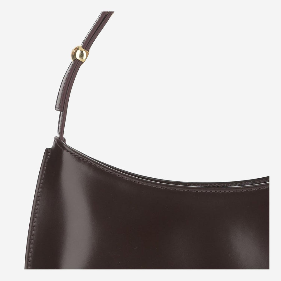 Leather Handbag Le Bisou Dark Brown Calfskin Handbags