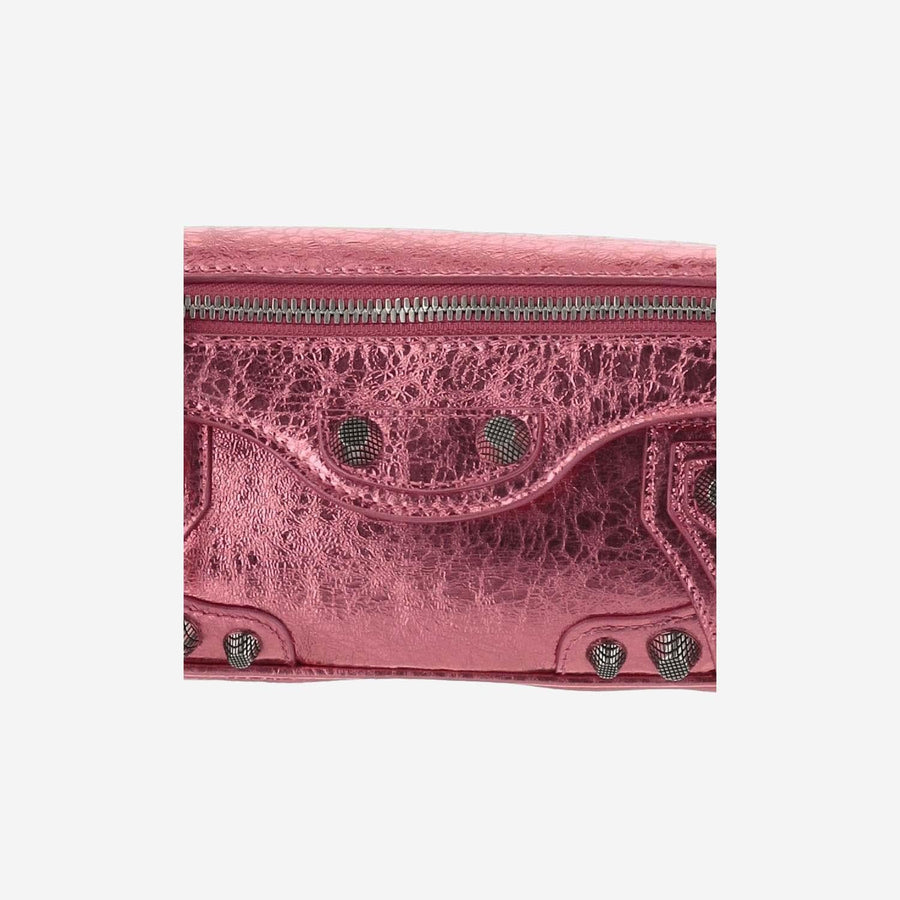 Le Cagole Xs Leather Shoulder Bag Pink Lambskin