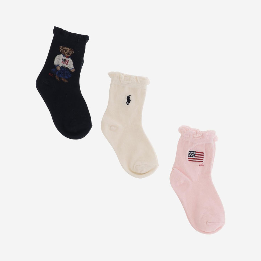 Childrens Sock Set Синие Носки: Хлопок Tights & Socks