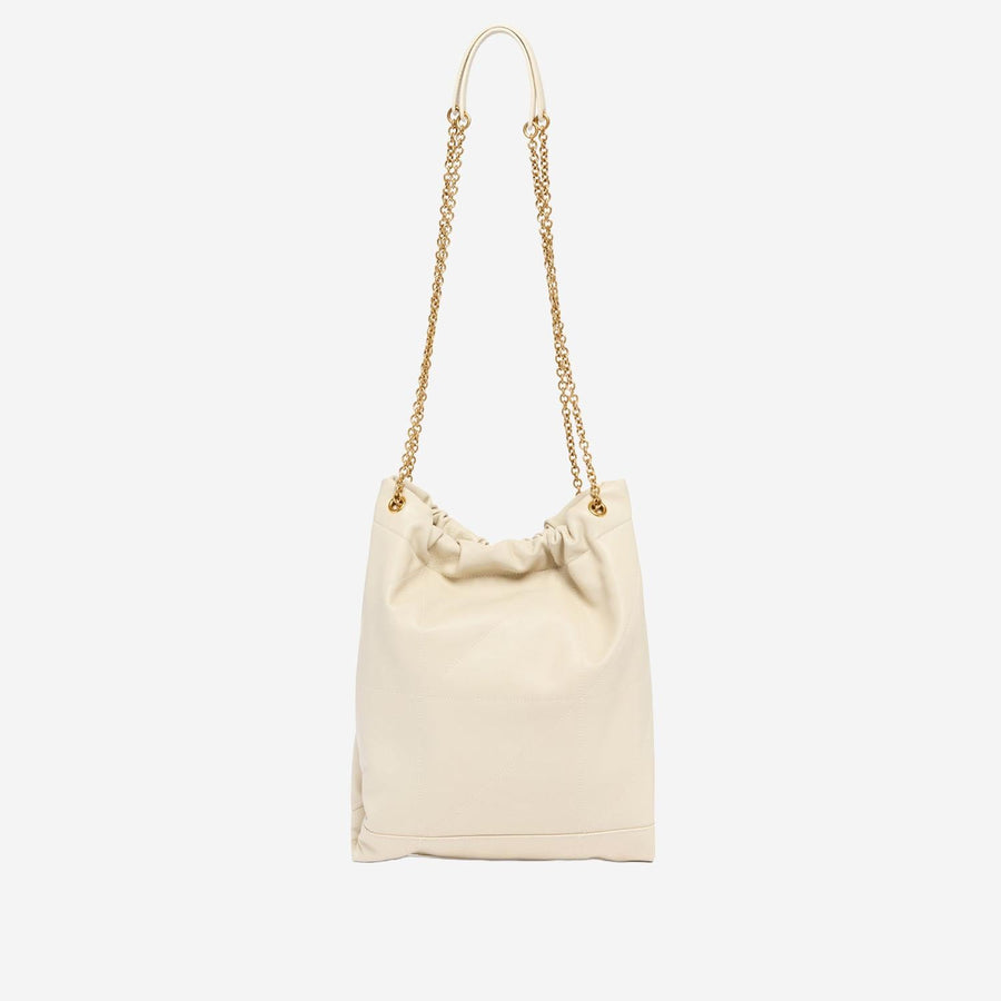 Shoulder Bag Jamie Pochon Cream Lamb Leather