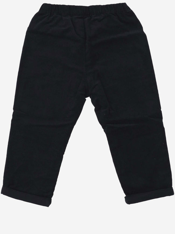 Pants Cotton Navy Trousers