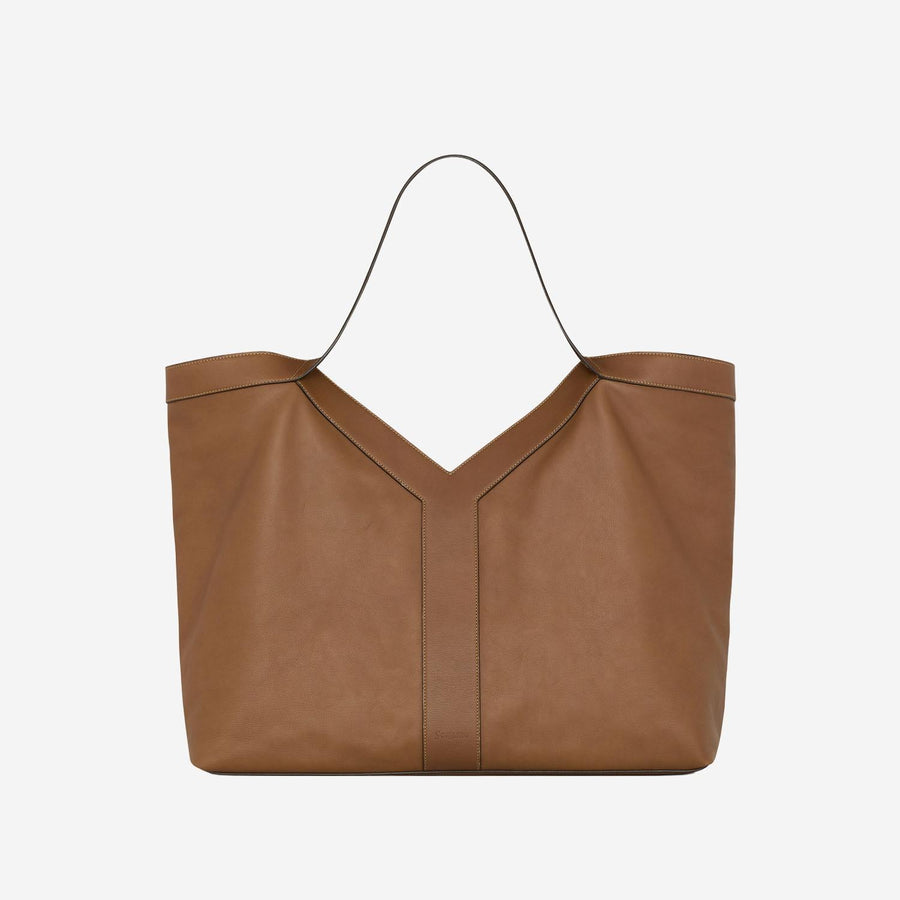 Large Leather Tote Bag Brown Shoulder
