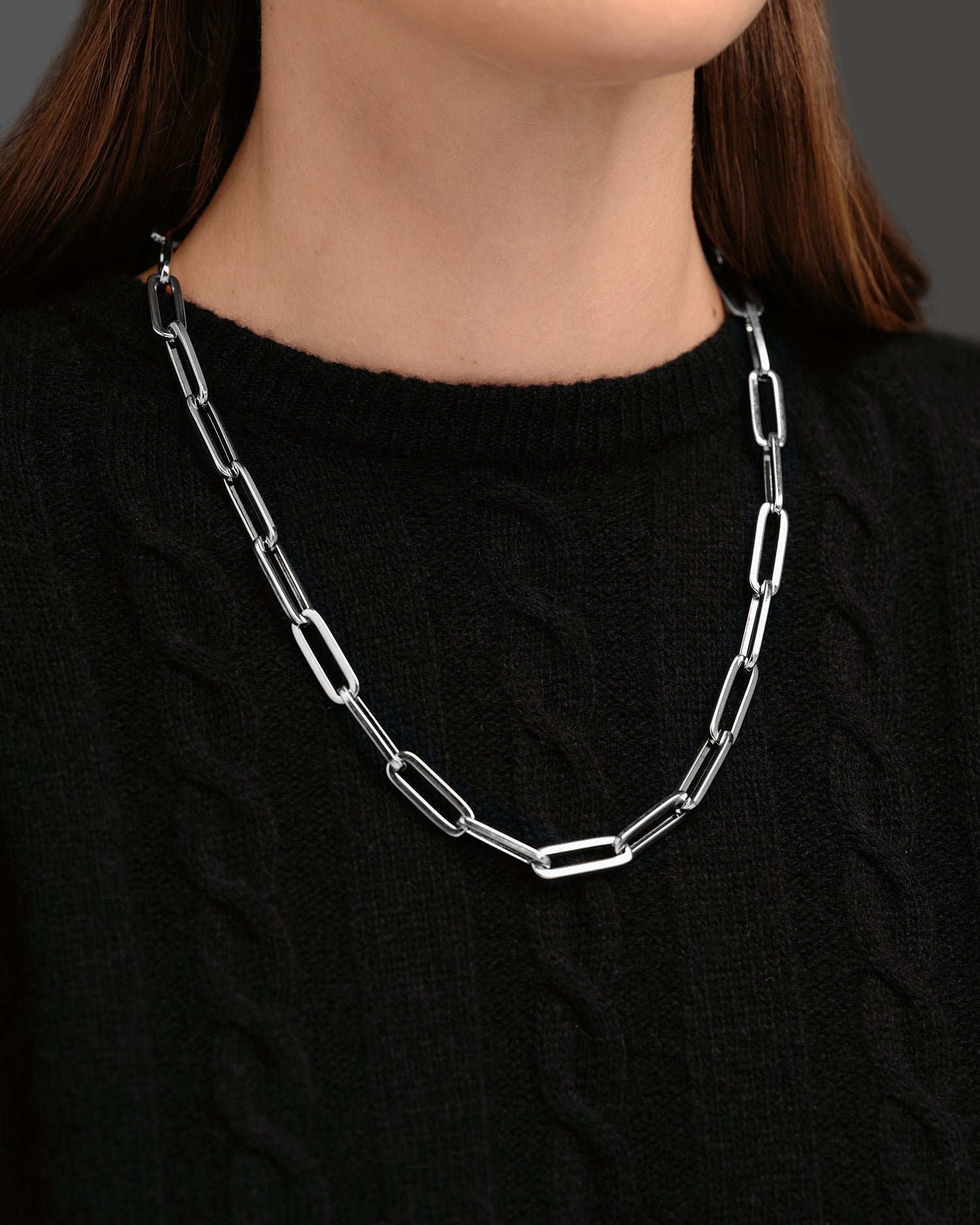 Lace Square Silver Necklaces
