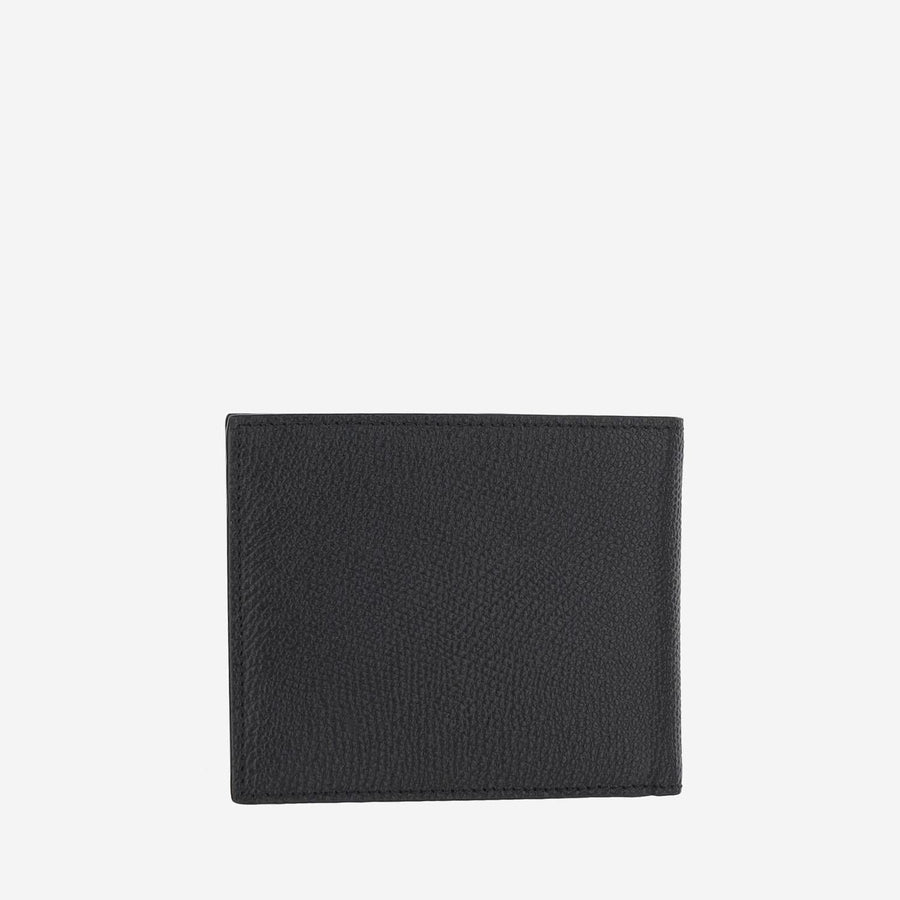 Leather Wallet Vlogo Signature Black & Cardholders