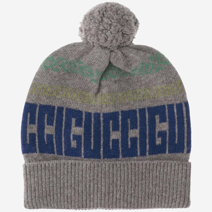 Wool Hat With Logo Multicolour