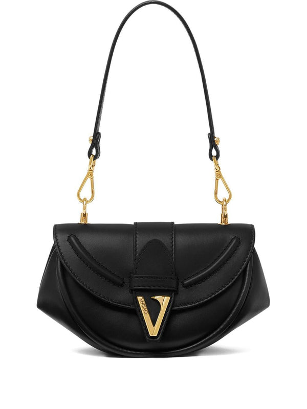 Shoulder Bag Virtus Black Calf Leather