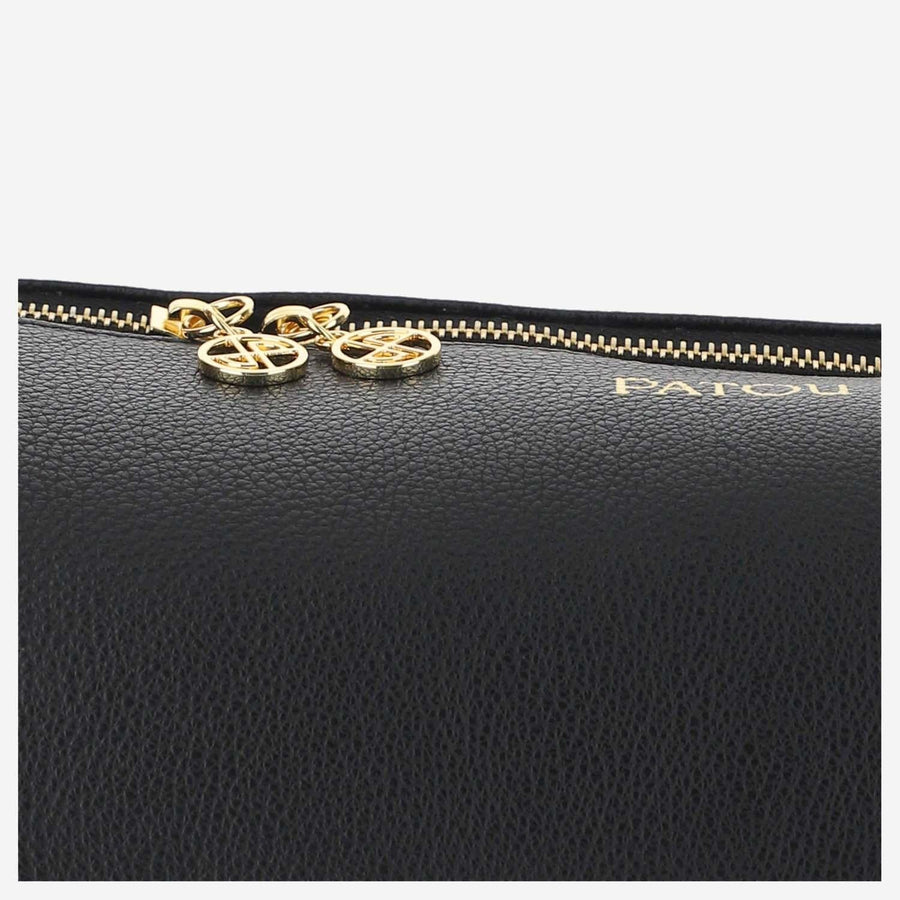 Patou Eco Leather Barrel Bag Black Polyurethane Satchels & Cross Body