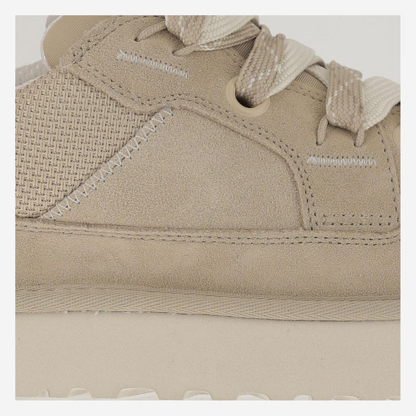 Sneakers Lo Lowmel Suede Beige Leather Trainers