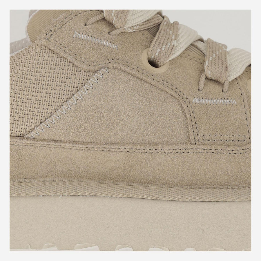 Sneakers Lo Lowmel Suede Beige Leather Trainers