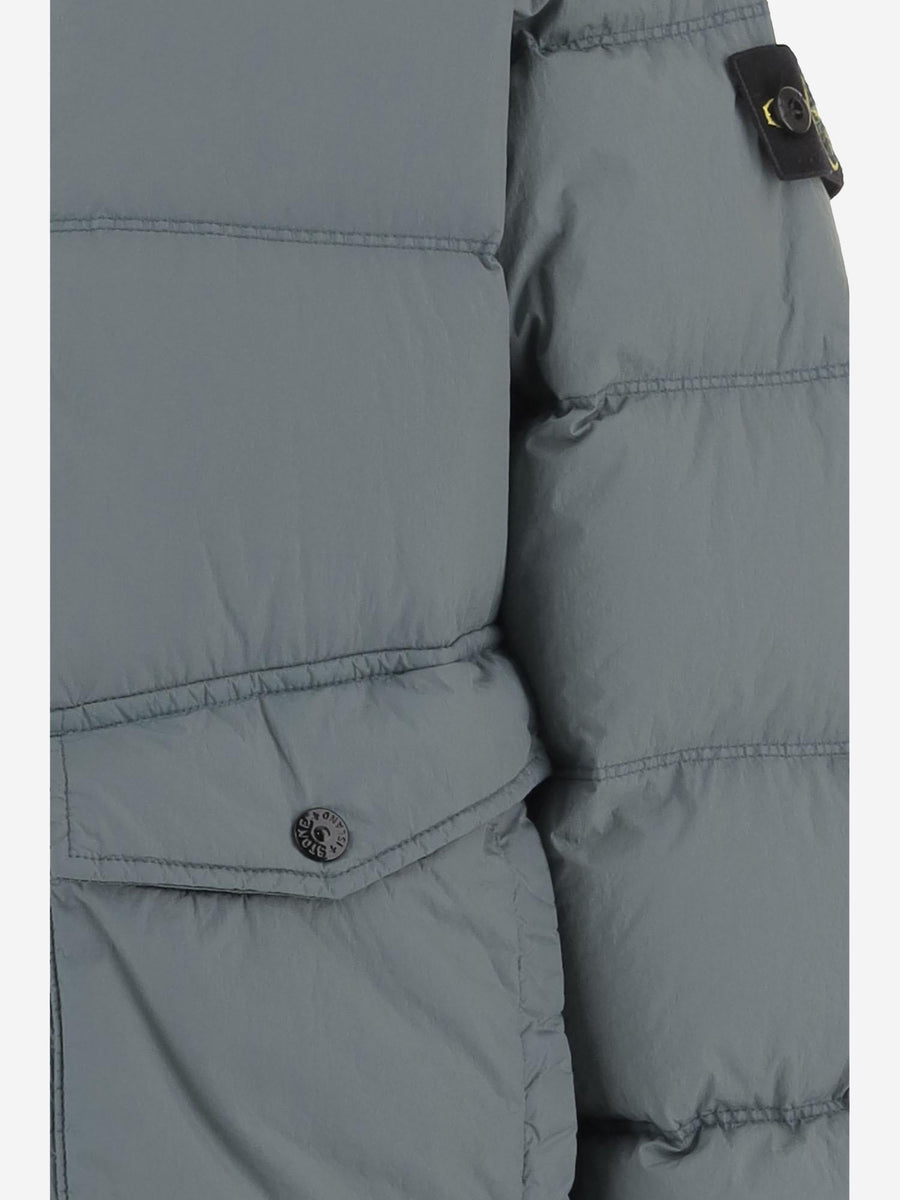 Technical Hooded Jacket Dark Blue