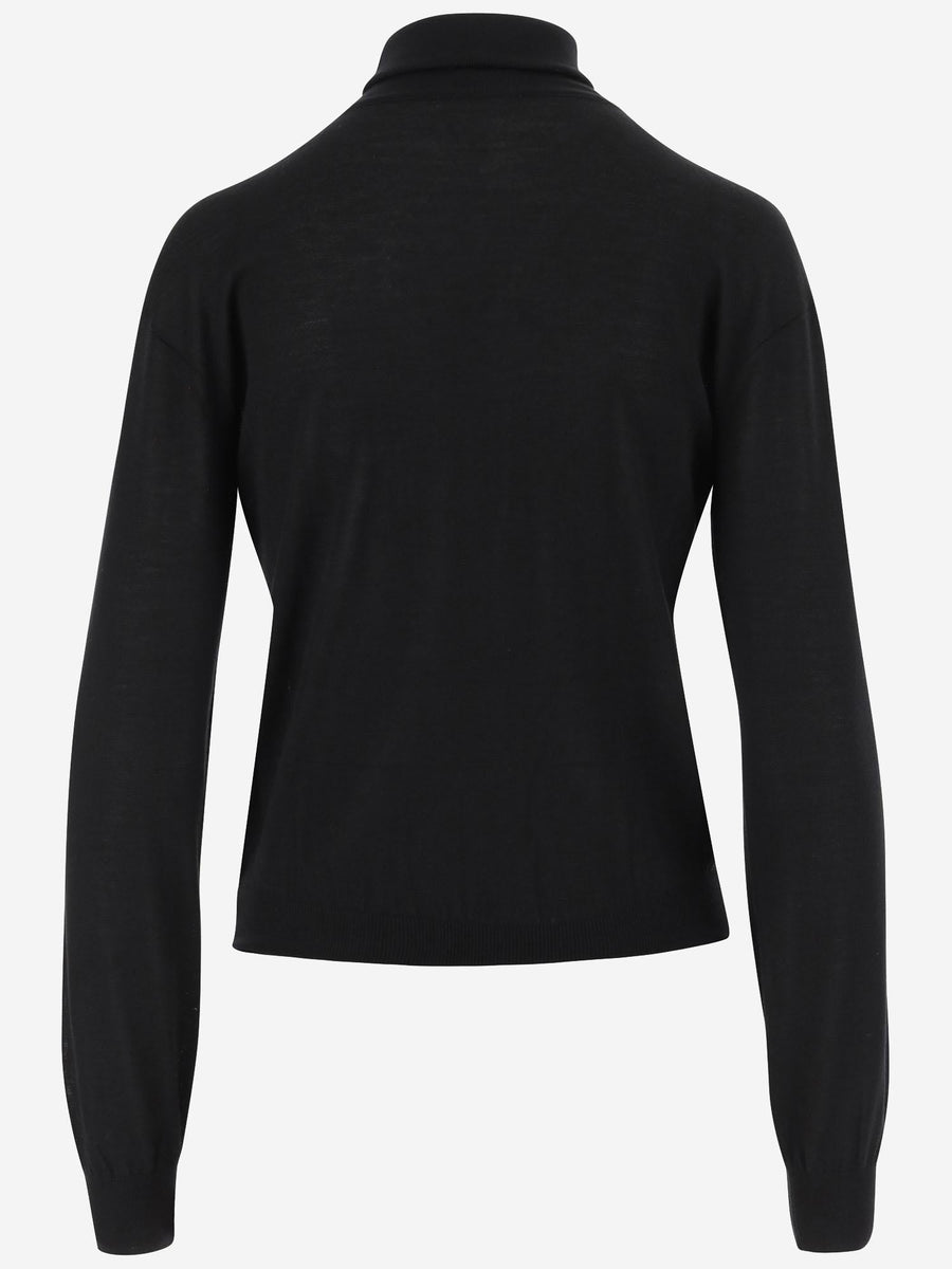 Wool And Cashmere Blend Pullover Black