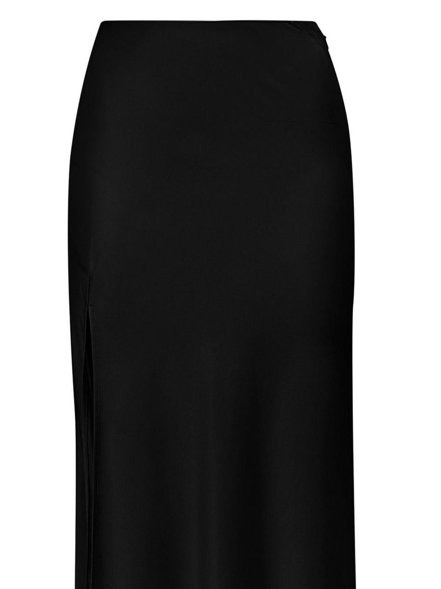 Lapointe Midi Skirt Cream Acetate