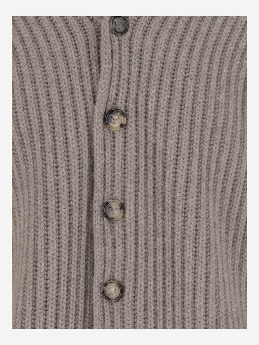 Wool Cardigan Beige