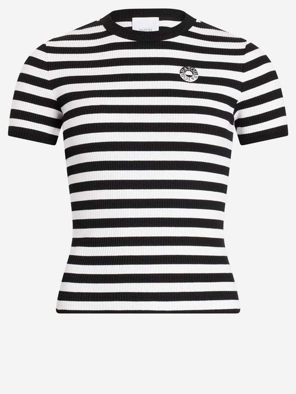 Cotton T-Shirt With Striped Pattern Multicolour T-shirts & Jerseys