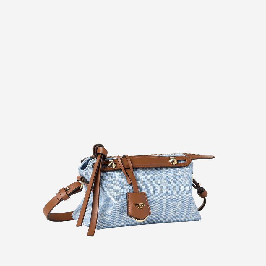 Mini By The Way Soft Bag Light Denim Cotton Shoulder