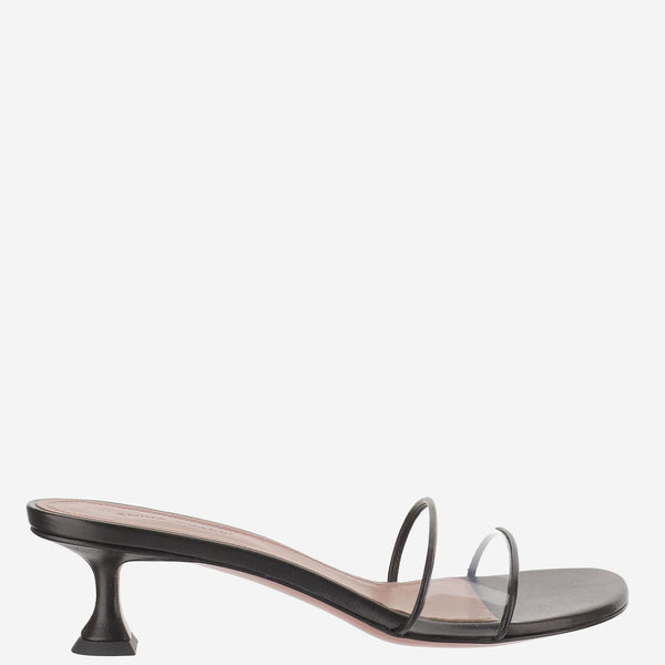 Sandals Andreea Glass Black Leather