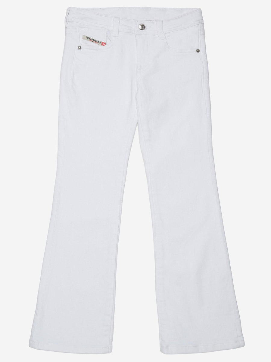 Stretch Cotton Jeans White