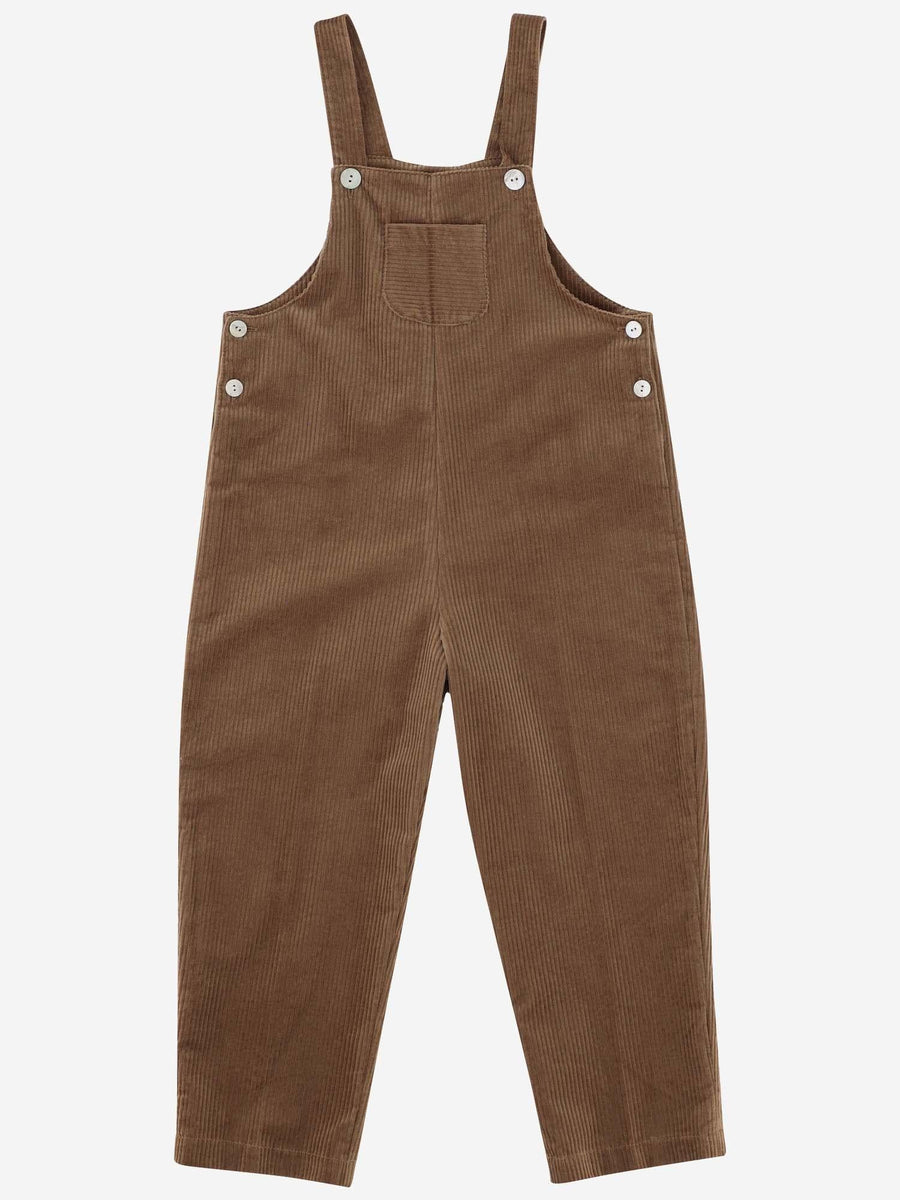 Dungarees Corduroy Brown Cotton Jumpsuits
