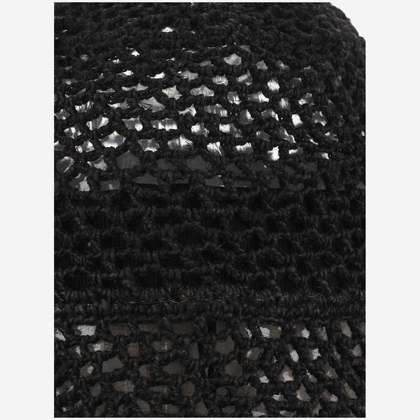 Mesh Bucket Hat Black Cellulose