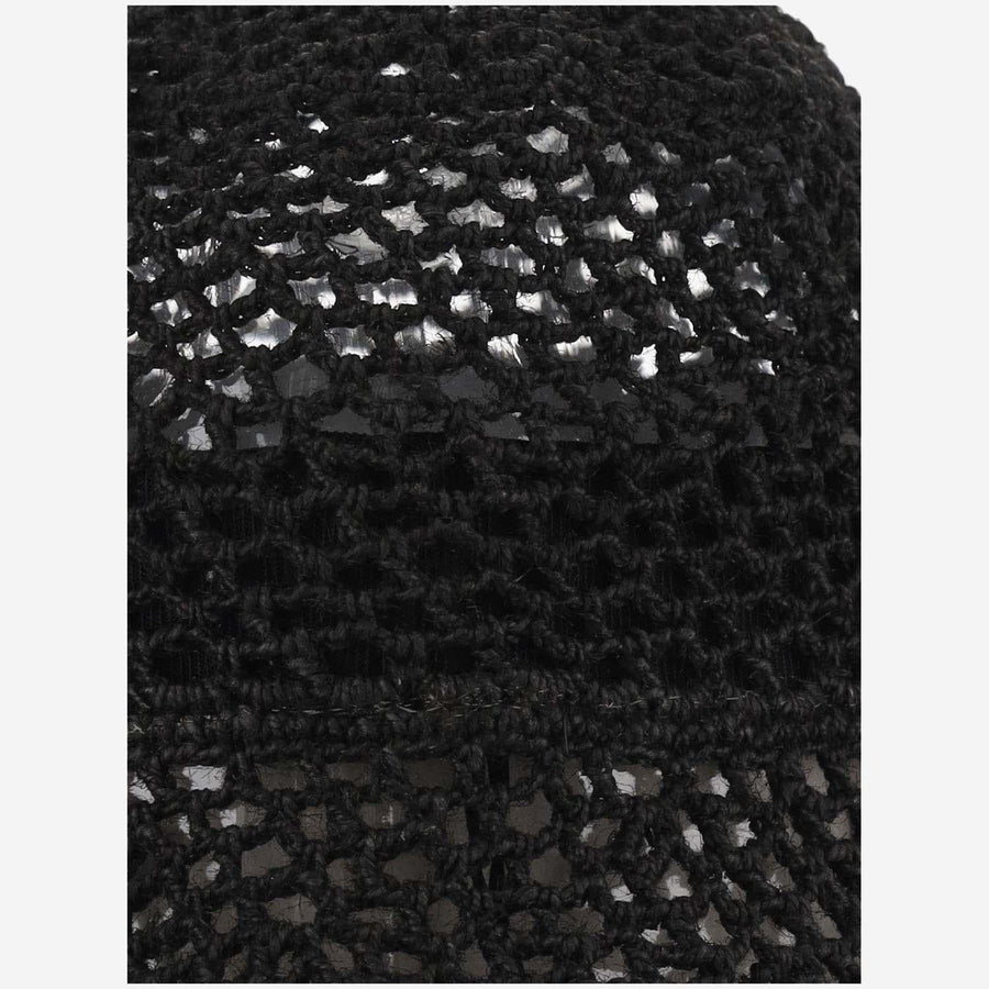 Mesh Bucket Hat Black Cellulose