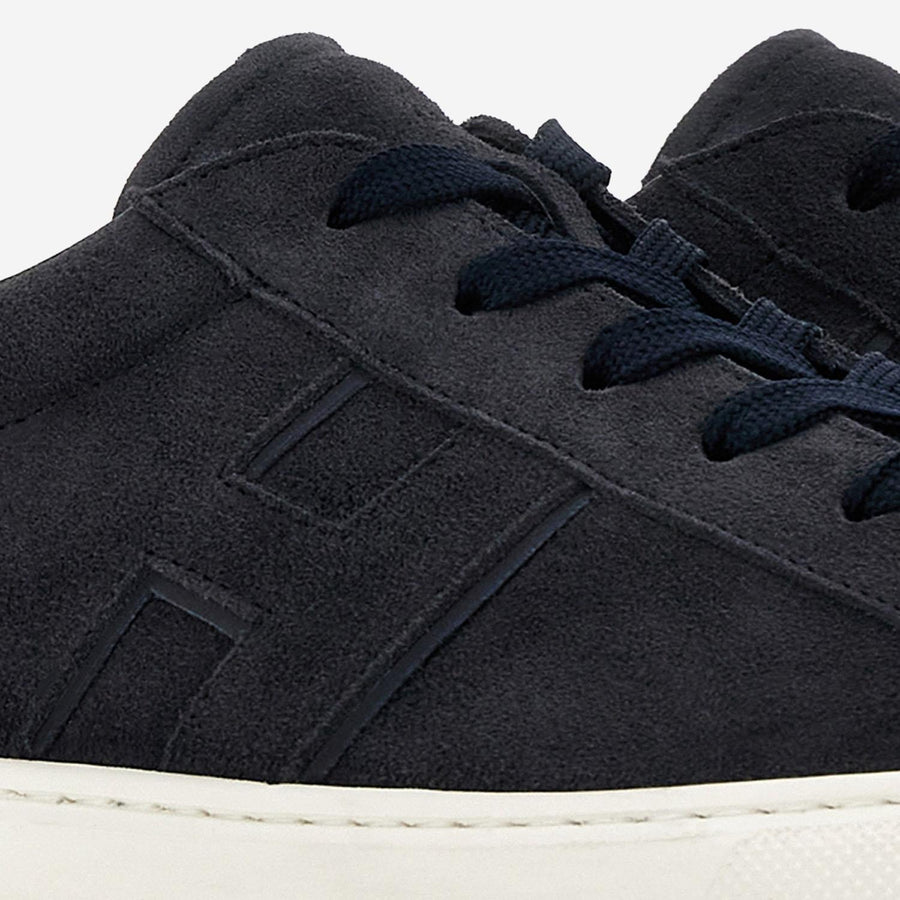 Sneakers Rebel Blue Leather Navy And Rubber Trainers