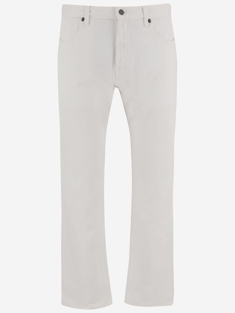 Jeans Cotton Denim White Trousers