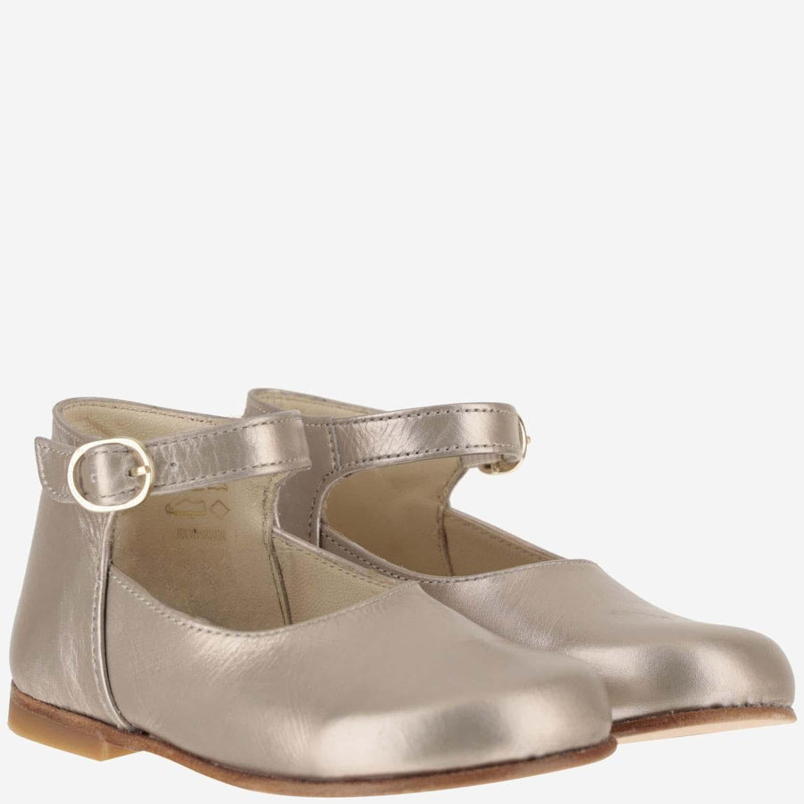 Ballerina Shoes Gold Leather Ballerinas