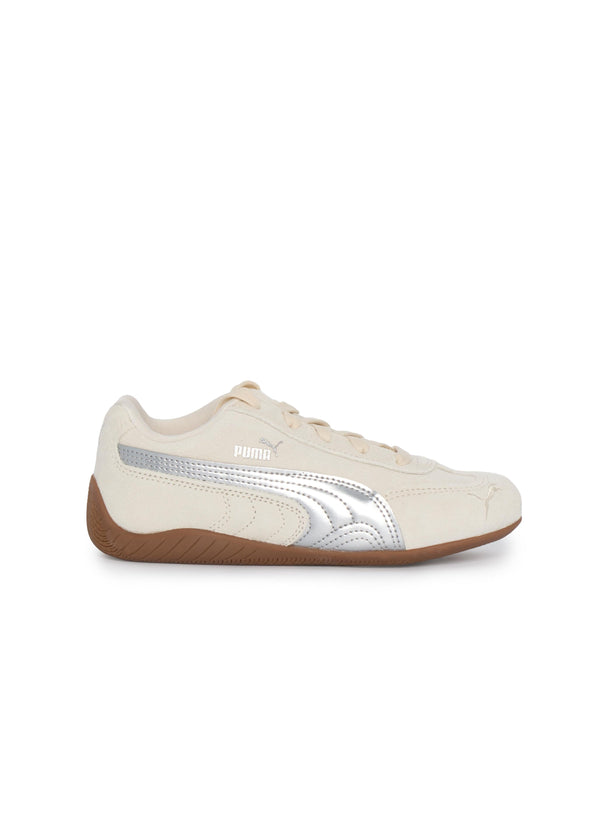 Kids Speedcat Sneakers White Leather Trainers