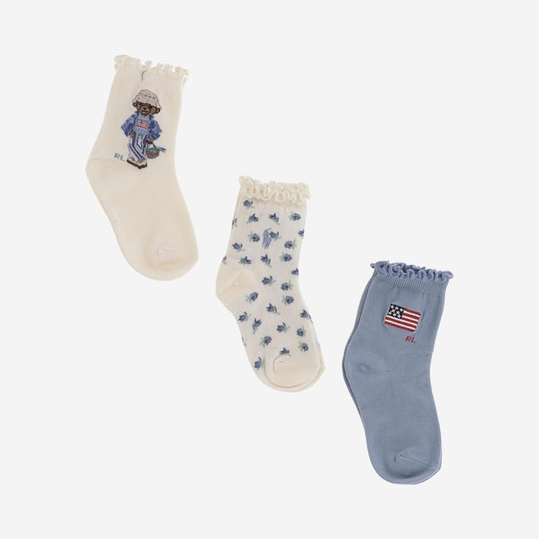 Childrens Sock Set Ivory Socks: Cotton Tights & Socks