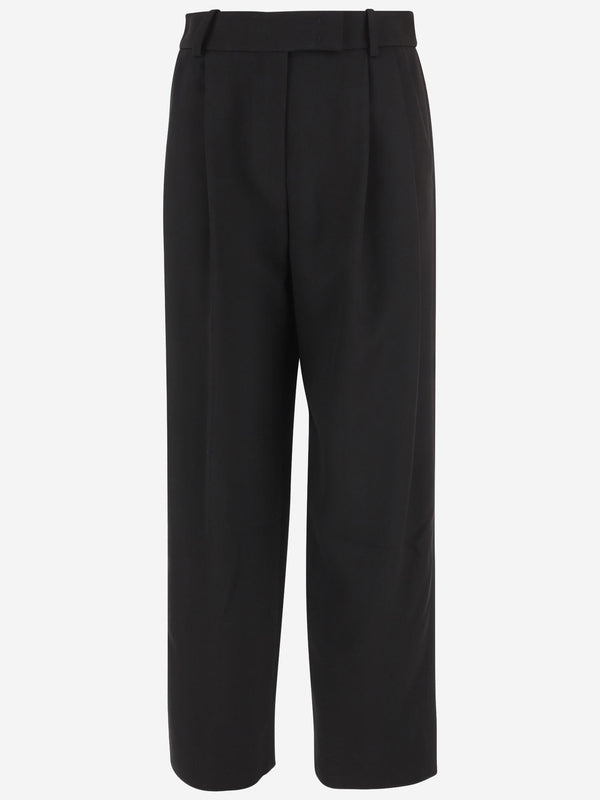 Silk Trousers Black