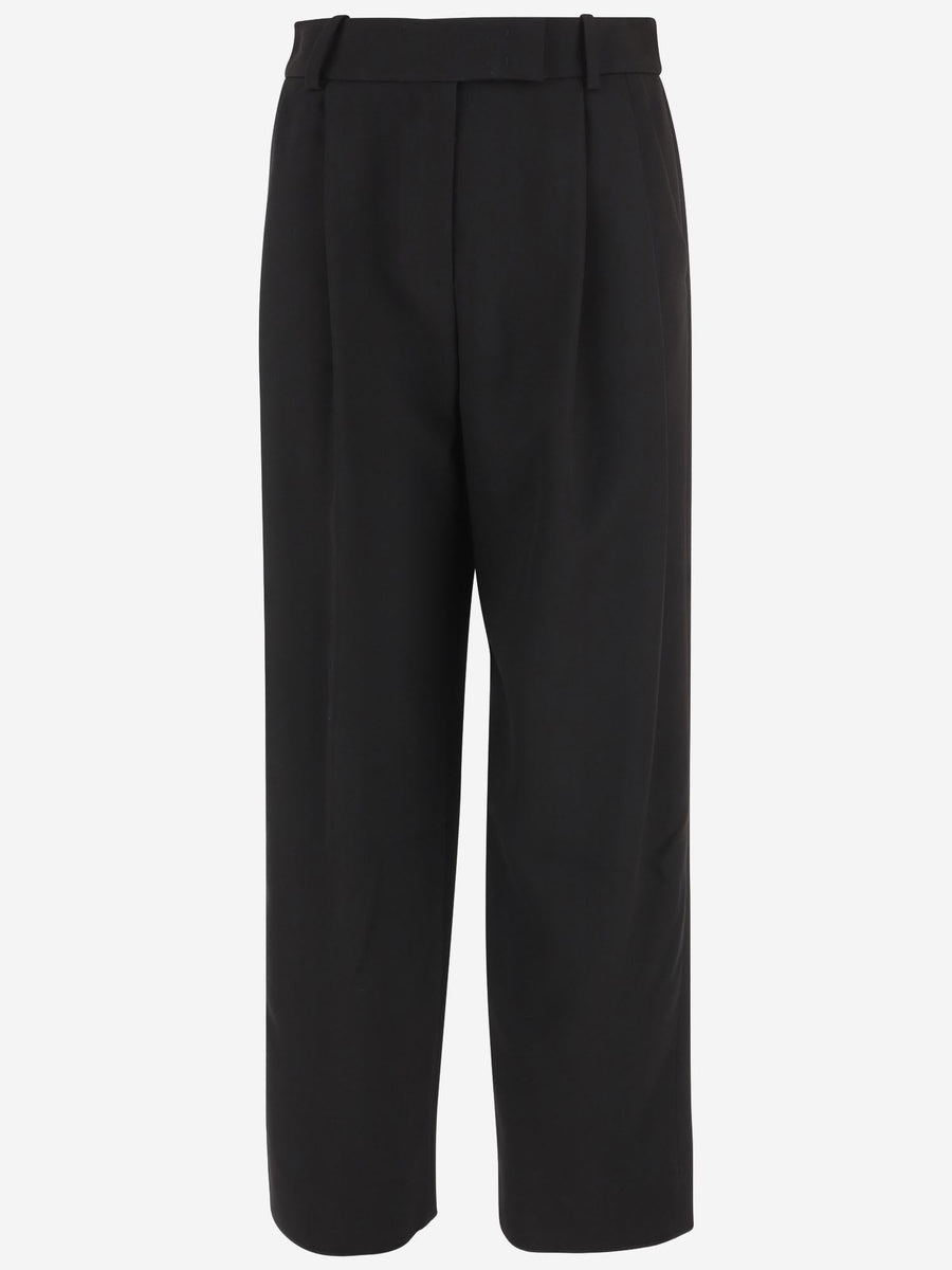 Silk Trousers Black