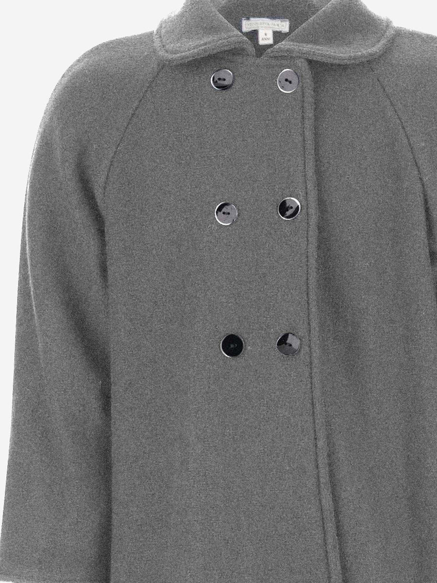 Double-Breasted Wool Coat Grey