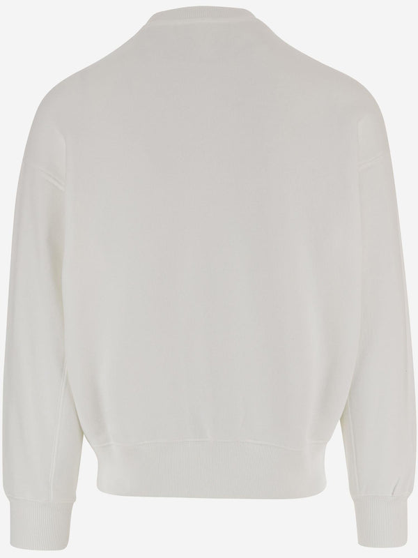 Cotton Sweatshirt With Logo White Sweatshirts