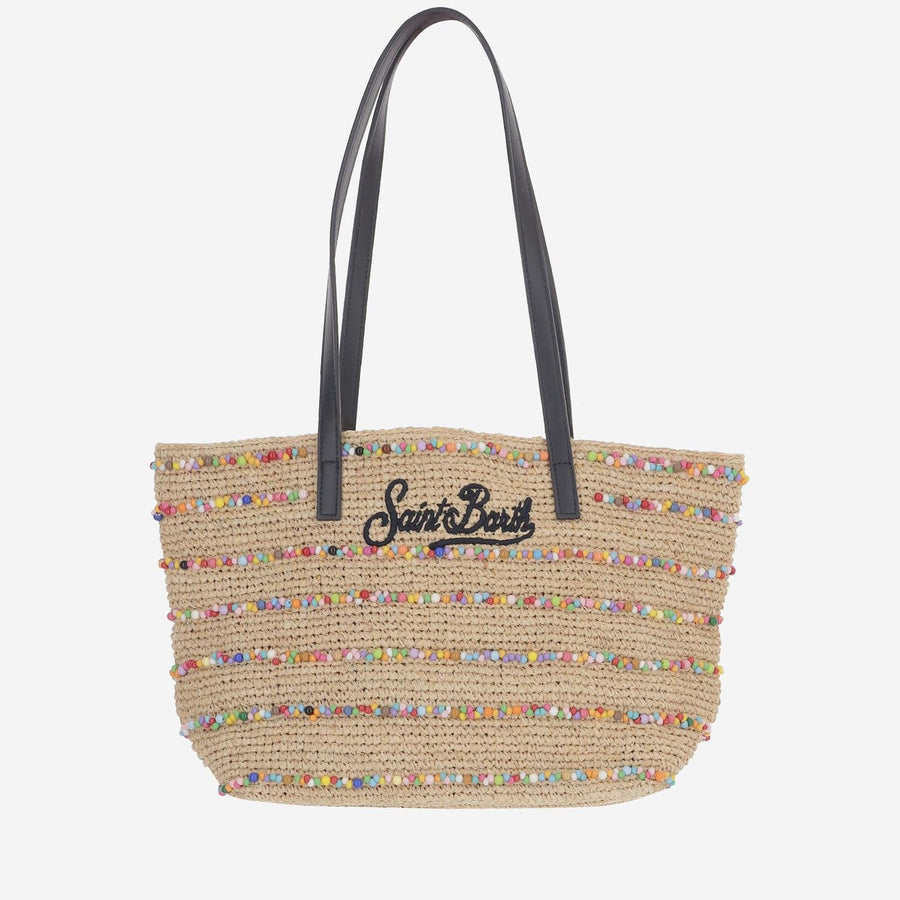 Shopping Bag Natural Raffia Shoulder